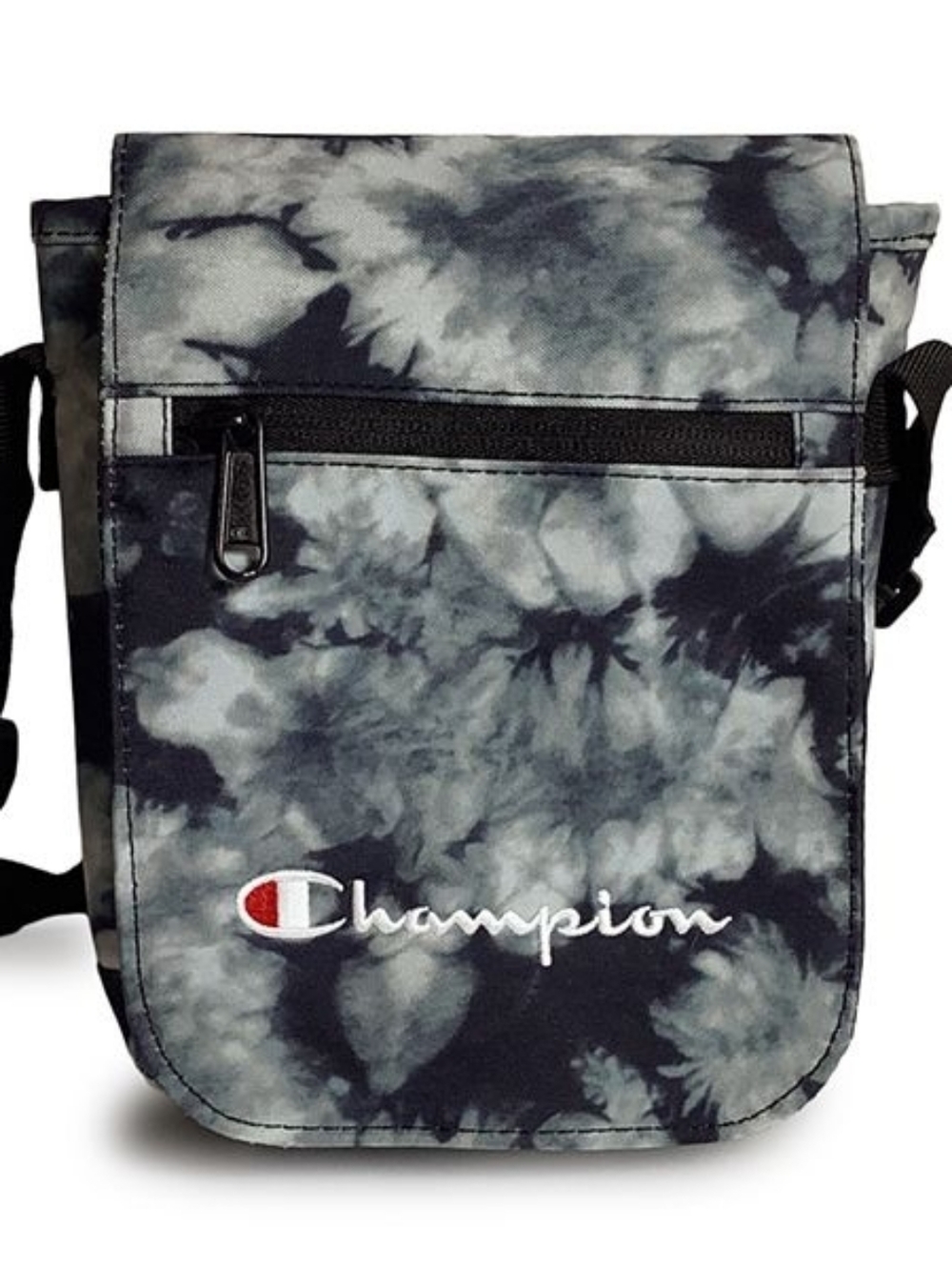 Champion Blue & White Tie-Dye Messenger Crossbody Bag